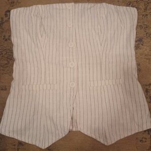 Wild fable pinstripe corset top
